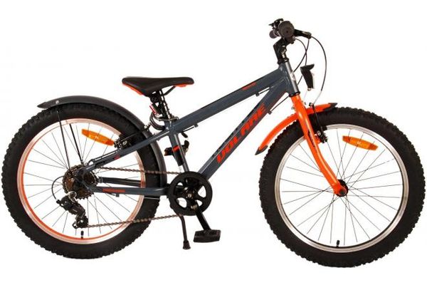 Rocky Kinderfahrrad - 20 Zoll - Grau Orange - 6 speed - Prime Collection