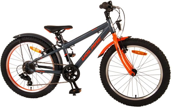 Rocky Kinderfahrrad - 20 Zoll - Grau Orange - 6 speed - Prime Collection