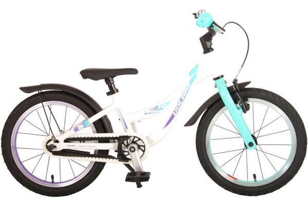 Glamour Kinderfahrrad - Mädchen - 16 Zoll - Perlmutt Mintgrün - Prime Collection