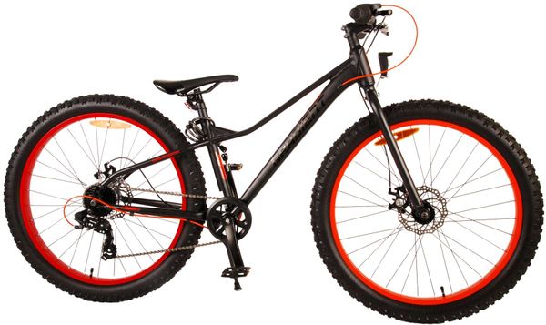 Gradient Kinderfahrrad - Jungen - 26 Zoll - Schwarz Orange - 7-Gang - Prime Collection