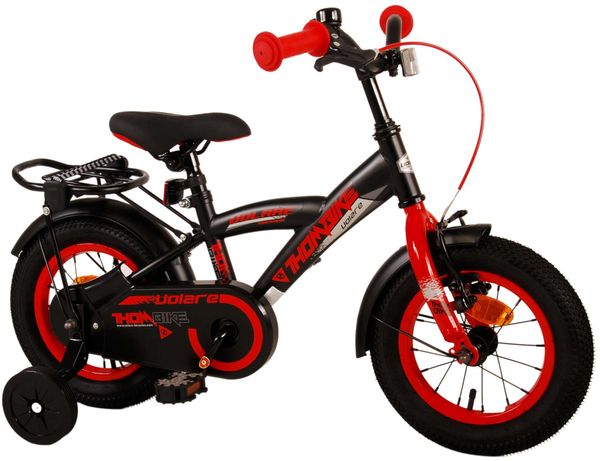Thombike Kinderfahrrad - Jungen - 12 Zoll - Schwarz Rot