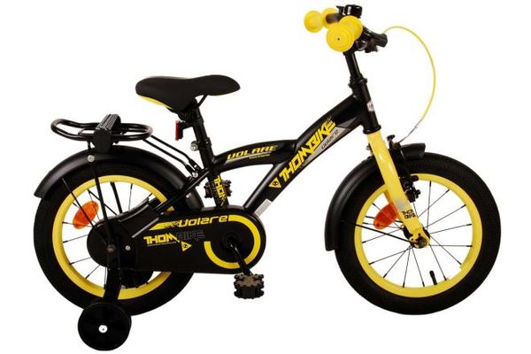 Thombike Kinderfahrrad - Jungen - 14 Zoll - Schwarz Gelb