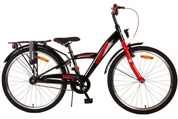 Thombike Kinderfahrrad - Jungen - 24 Zoll - Schwarz Rot
