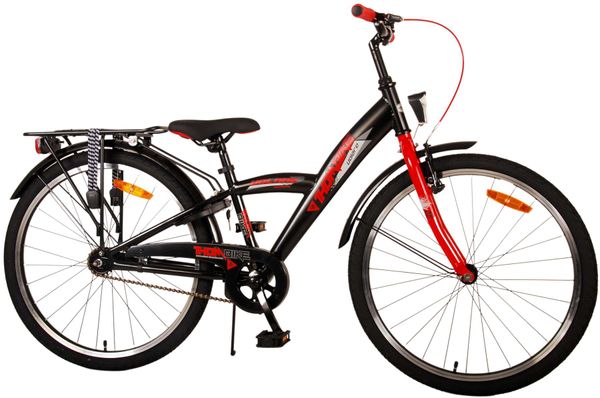 Thombike Kinderfahrrad - Jungen - 24 Zoll - Schwarz Rot