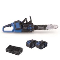 Akku-Kettensäge 40 V "brushless" Inklusive 2 x 20 V Akkus und Doppelladegerät