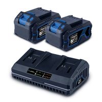 Akku-Kettensäge 40 V "brushless" Inklusive 2 x 20 V Akkus und Doppelladegerät