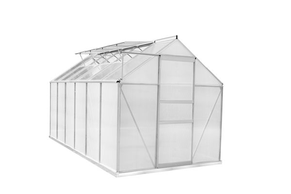 Alu-Gewächshaus, ca. 374 x 190 x 184 cm