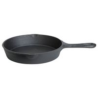 Gusseisen-Pfanne mit Stiel, rund, schwarz, 20 cm, 1,0 l
