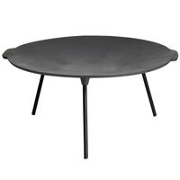 Hockerkocher-Set (klein) ohne Zündsicherung mit Gusseisengrillschale Ø 45 cm