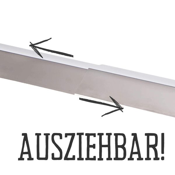 Universal-Flammschutzblech Edelstahl 35-60 cm ausziehbar