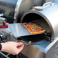 AllGrill  Pizzaboxx rund Edelstahl Gas-Grillmodelle Seitenkochfeld