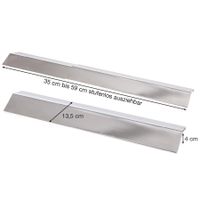 Ausziehbares Allgrill Universal-Flammschutzblech Edelstahl 35-60 cm - Gasgrill Zubehör