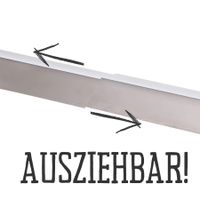 Ausziehbares Allgrill Universal-Flammschutzblech Edelstahl 35-60 cm - Gasgrill Zubehör