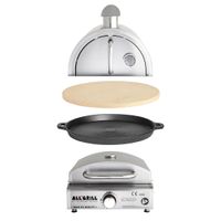 Multi-Kulti Set 4: Pizzabackhaube, Pizzastein, Gussgrillplatte