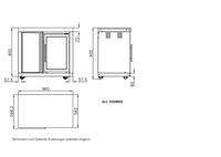 Modul 6 Schrank 3 Regalfächer Einzelkühlschrank CASO Kühlschrank