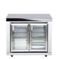 Modul 2 Anbaudoppelkühlschrank CASO 102x58x90 cm 147 kg 63 l blau