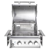 TOP-Line CHEF S - BUILT-IN Variante - Edelstahl, 2 Brenner, Backburner und Air-System