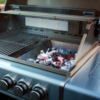 Edelst. Holzkohleeinsatz mit Hitzeleitblech für CHEF-Serie, Extrem, Ultra u. Outdoorküche