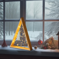 LED-Weihnachts-Dekoration "LED Holztanne"