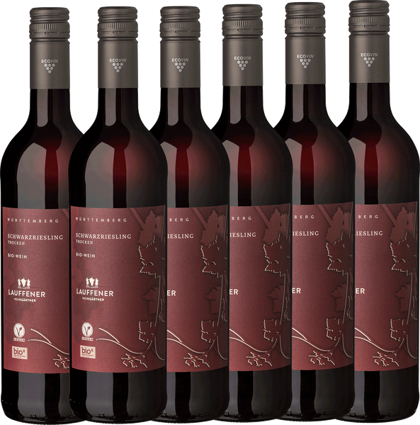 Lauffener ECOVIN Schwarzriesling trocken QbA 0,75l - 6er Karton
