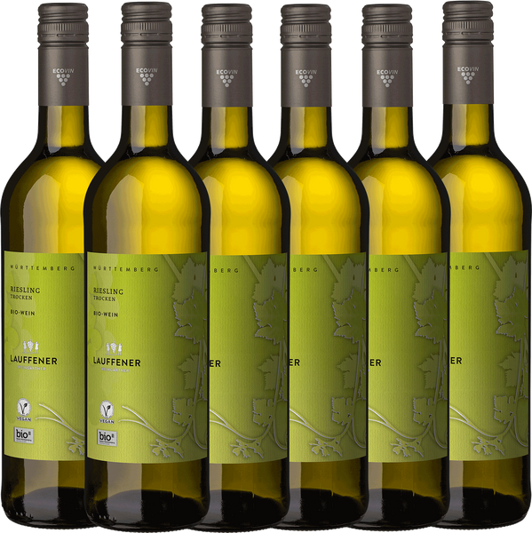 Lauffener ECOVIN Riesling trocken QbA 0,75l - 6er Karton