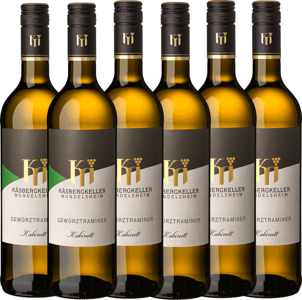 Käsbergkeller Mundelsheim Gewürztraminer Kabinett lieblich 0,75l - 6er Karton