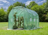 Foliengewächshaus, Tomatengewächshaus mit 6 Fenster ca. 300x200x200 cm