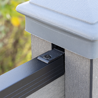 WPC-Sichtschutzzaun CORTADO - 5x Element + 6x Pfosten - Grau