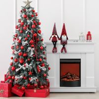 Wichtel 2er Set, Weihnachtswichtel als Kantenhocker, Gnome mit karierten Schuhen