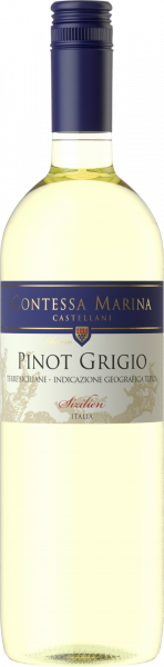 Pinot Grigio Terre Siciliane IGT Contessa Marina Italien  trocken - 6er Karton