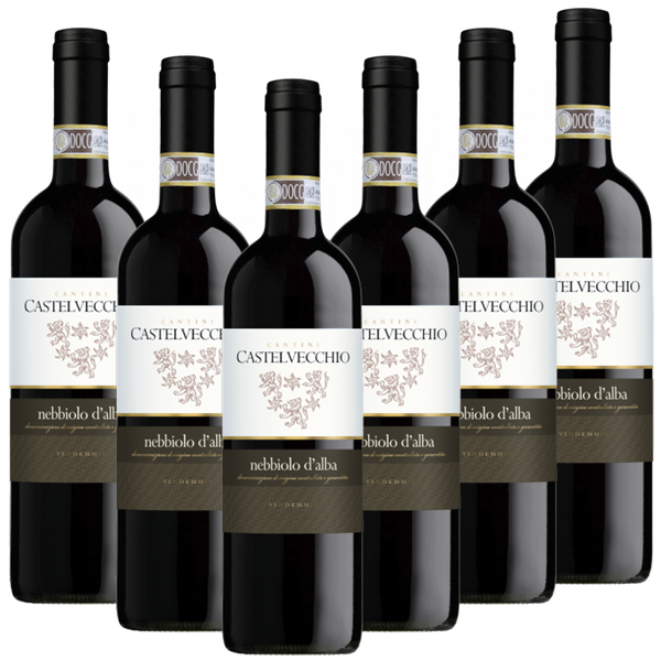 Nebbiolo d Alba DOC Castelvecchio Italien  trocken - 6er Karton