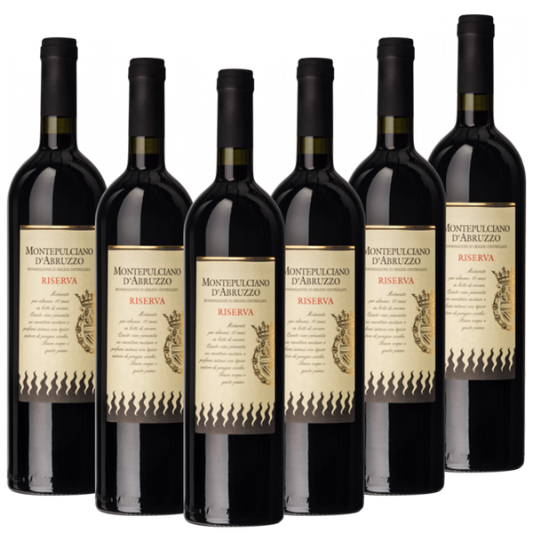 Montepulciano d Abruzzo Riserva DOC Fiamme Nere Italien  trocken - 6er Karton