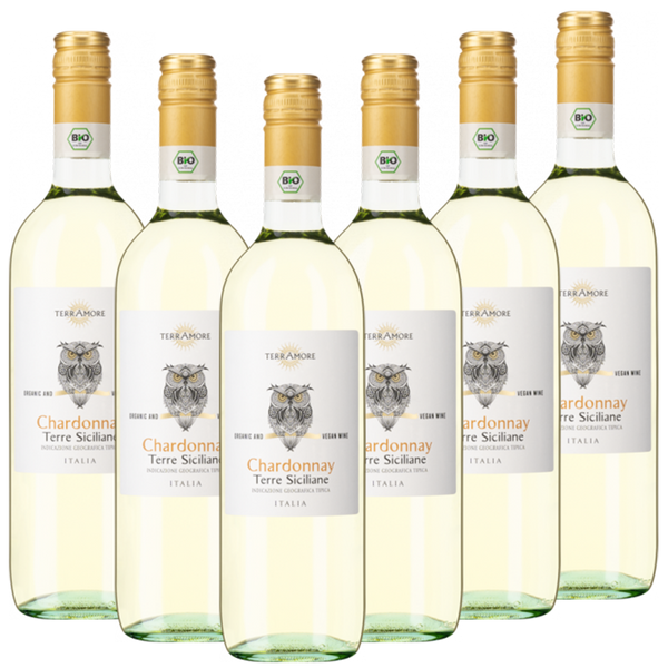 Bio-Chardonnay Terre Siciliane IGT "TerrAmore" Italien  trocken - 6er Karton