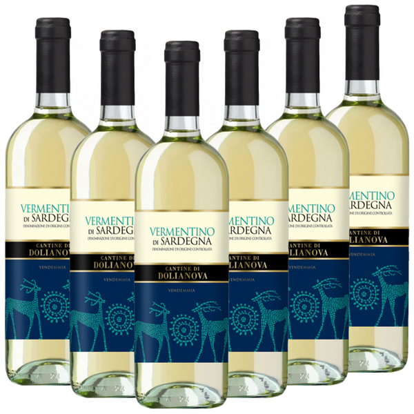 Vermentino di Sardegna DOC Dolianova Italien  trocken - 6er Karton