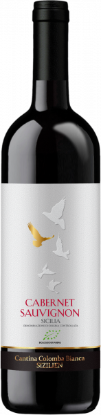 Bio-Cabernet Sauvignon Sicilia DOC Colomba Bianca Italien  trocken - 6er Karton