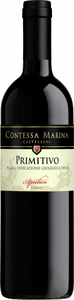 Primitivo Puglia IGT Contessa Marina Italien  trocken - 6er Karton