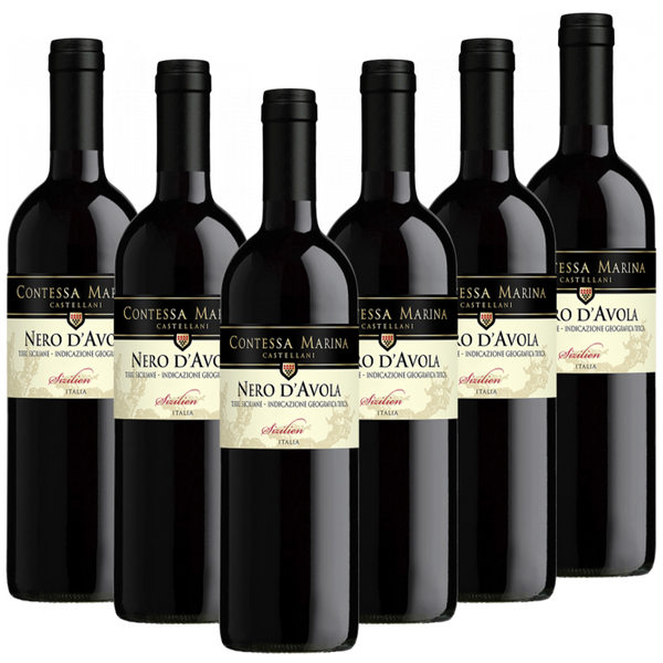 Nero d&#039;Avola Sicilia DOC Contessa Marina Italien trocken