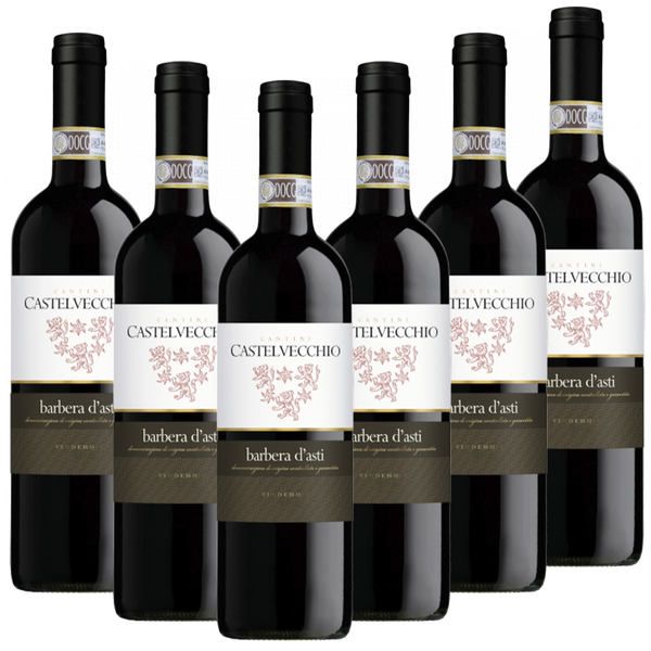 Barbera Asti DOCG Barrique Castelvecchio Italien  trocken - 6er Karton