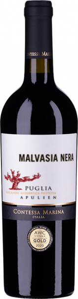 Malvasia Nera Puglia IGP Contessa Marina Italien  halbtrocken - 6er Karton
