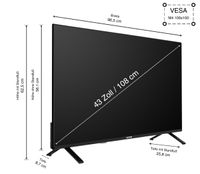 QU43TO750S 43 Zoll QLED Fernseher / Smart TV (4K UHD, HDR Dolby Vision, Dolby Atmos)