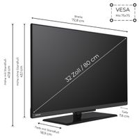 32 Zoll Fernseher Fire TV (Full HD, HDR, Smart TV, Triple-Tuner, Alexa Built-In) 32LF3F63DAZ