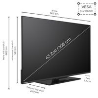 43 Zoll Fernseher Fire TV (Full HD, HDR, Smart TV, Triple-Tuner, Alexa Built-In) 43LF3F63DAZ