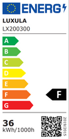 LED Wannenleuchte mit 2x18W Röhren, 120cm, IP65
