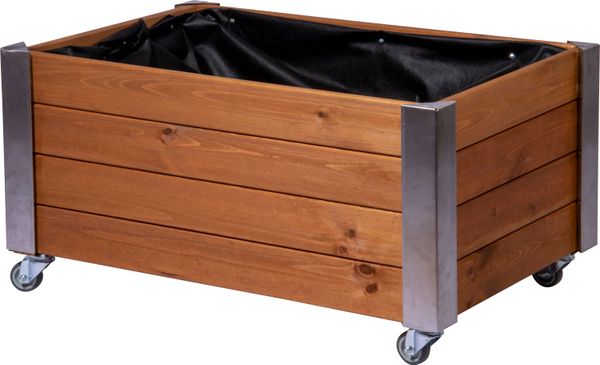 Rollbares Hochbeet "Rollfi" braun