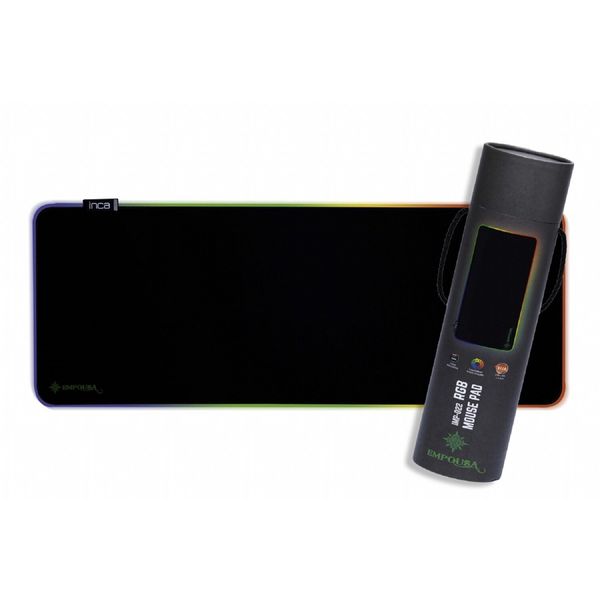 IMP-022 RGB Gaming Mauspad XL 770 x 295 mm verbessert Präzision &amp; Geschwindigkeit Schwarz