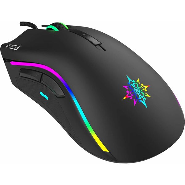 6400 Dpi IMG-349 ANAHITA RGB 7 Tasten Professionelle Gaming Maus schwarz