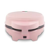 4-in-1-Kuchenmaschine, Donut-Maschine für Muffins, Waffeln und Kuchen, Antihaftbeschichtung, rosa