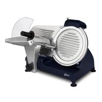 Elektrischer Alleschneider MSX250 Schnitt 0-12 mm Klinge 25cm eingebauter Schärfer 282rpm Nachtblau
