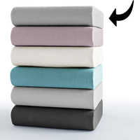 Interlock Doppeljersey-Spannbetttuch - ca. 90 - 100 x 200 cm