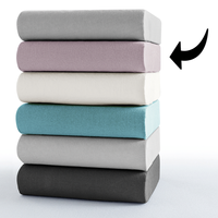 Interlock Doppeljersey-Spannbetttuch - ca. 140 - 160 x 200 cm 